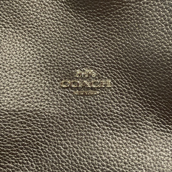 Coach Pewter Leather Women's Bag - Picture 4 of 16